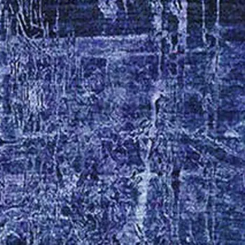 10' X 14' Navy Blue And Ivory Abstract Washable Area Rug With UV Protection