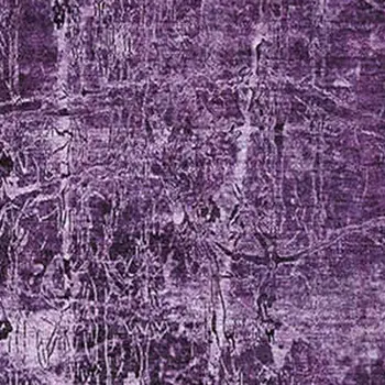 3' X 5' Purple And Ivory Abstract Washable Area Rug With UV Protection