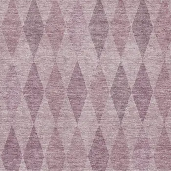 3' X 5' Blush And Purple Geometric Washable Area Rug With UV Protection