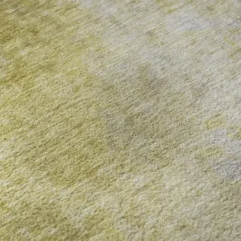 8' X 10' Gold And Gray Abstract Washable Area Rug With UV Protection