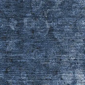 3' X 5' Blue And Ivory Abstract Washable Area Rug With UV Protection