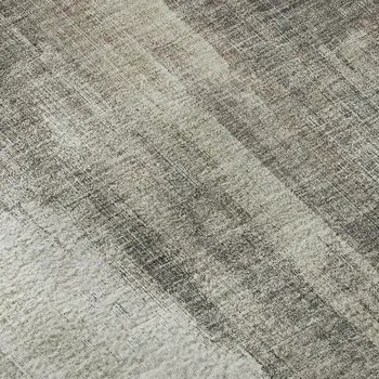 10' X 14' Taupe And Ivory Abstract Washable Area Rug With UV Protection