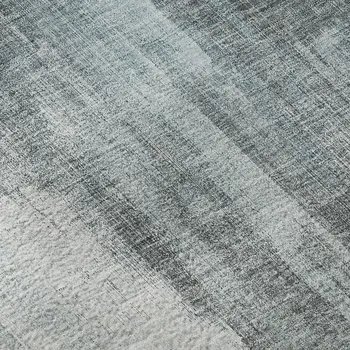 8' X 10' Teal And Ivory Abstract Washable Area Rug With UV Protection