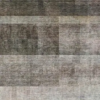 3' X 5' Brown And Ivory Abstract Washable Area Rug With UV Protection