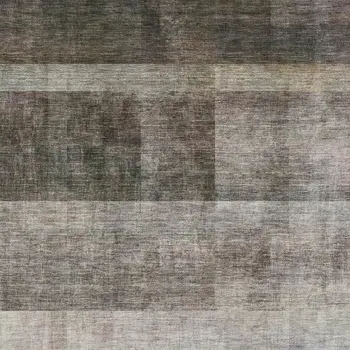 8' X 10' Brown And Ivory Abstract Washable Area Rug With UV Protection