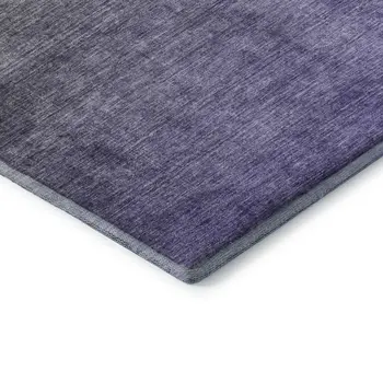 5' X 8' Olive Green And Purple Ombre Washable Area Rug With UV Protection