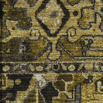 3' X 5' Brown Gray And Ivory Oriental Washable Area Rug With UV Protection