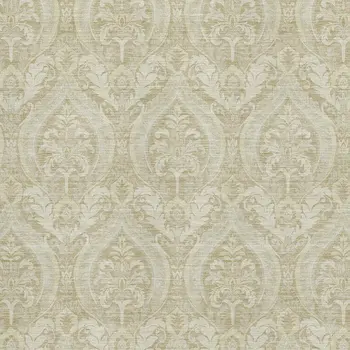 8' X 10' Beige And Ivory Floral Washable Area Rug With UV Protection