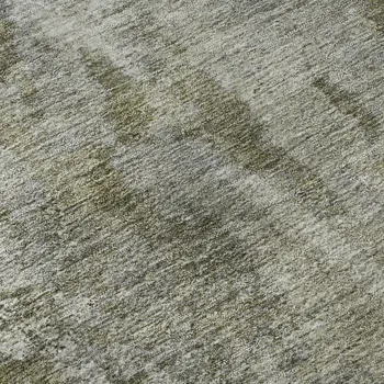 3' X 5' Beige And Ivory Abstract Washable Area Rug With UV Protection