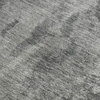 9' X 12' Gray And Ivory Abstract Washable Area Rug With UV Protection