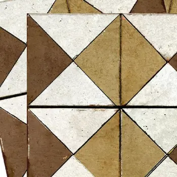 12" x 12" Brown Vinyl Arabesque Peel And Stick Removable Tiles