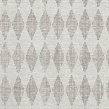 3' X 5' Beige And Ivory Diamond Washable Area Rug With UV Protection
