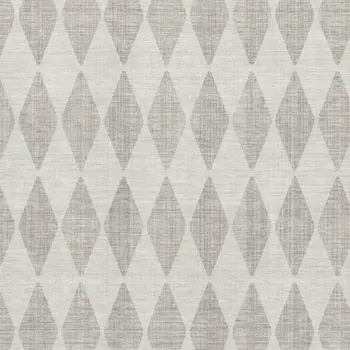 5' X 8' Beige And Ivory Diamond Washable Area Rug With UV Protection