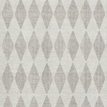 9' X 12' Beige And Ivory Diamond Washable Area Rug With UV Protection