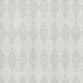 9' X 12' Ivory And Beige Diamond Washable Area Rug With UV Protection