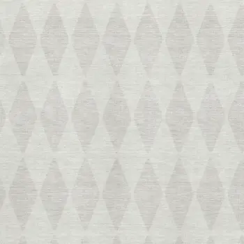 10' X 14' Ivory And Beige Diamond Washable Area Rug With UV Protection