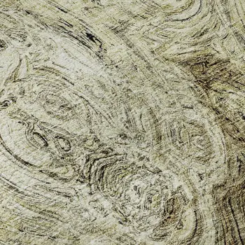 8' X 10' Beige And Brown Abstract Washable Area Rug With UV Protection
