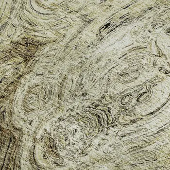 8' X 10' Beige And Brown Abstract Washable Area Rug With UV Protection