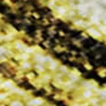 8' X 10' Gold And Chocolate Abstract Washable Area Rug With UV Protection
