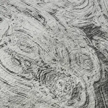 10' X 14' Gray And Silver Abstract Washable Area Rug With UV Protection