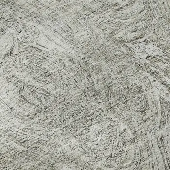 8' X 10' Ivory And Gray Abstract Washable Area Rug With UV Protection