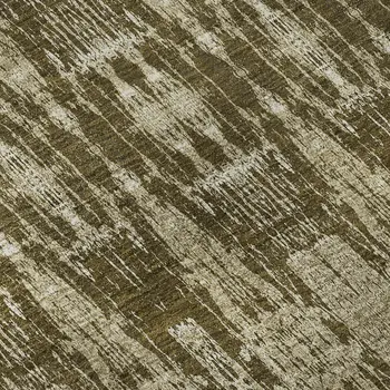 3' X 5' Chocolate And Beige Moroccan Washable Area Rug With UV Protection
