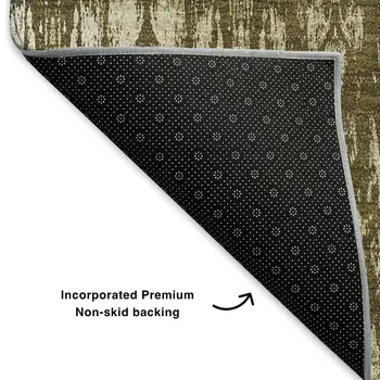 9' X 12' Chocolate And Beige Moroccan Washable Area Rug With UV Protection