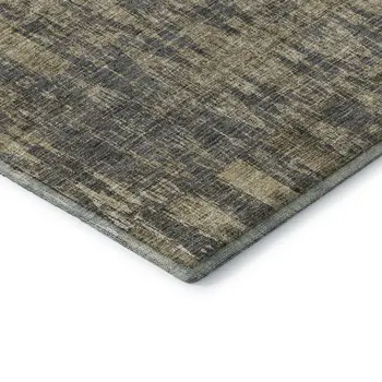 5' X 8' Gray And Tan Moroccan Washable Area Rug With UV Protection