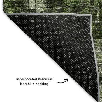 3' X 5' Green And Gray Abstract Washable Area Rug With UV Protection