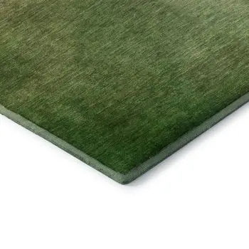 5' X 8' Blush And Green Ombre Washable Area Rug With UV Protection