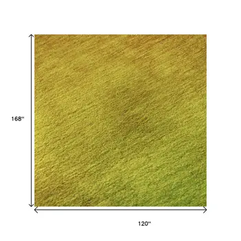10' X 14' Terra Cotta And Green Ombre Washable Area Rug With UV Protection