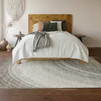 8' X 10' Gray Ivory And Beige Ombre Washable Area Rug With UV Protection