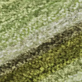 3' X 5' Artichoke Green Ivory And Purple Abstract Washable Area Rug With UV Protection