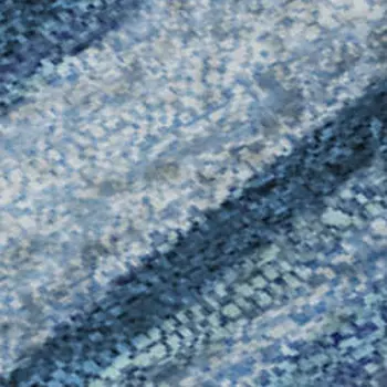 3' X 5' Blue Ivory And Gold Abstract Washable Area Rug With UV Protection