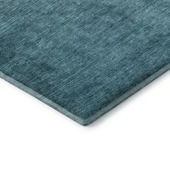 9' X 12' Brown And Blue Ombre Washable Area Rug With UV Protection