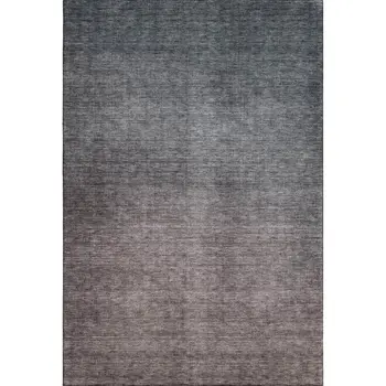 3' X 5' Gray And Brown Ombre Washable Area Rug With UV Protection