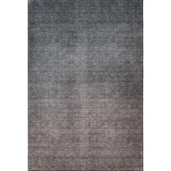 3' X 5' Gray And Brown Ombre Washable Area Rug With UV Protection