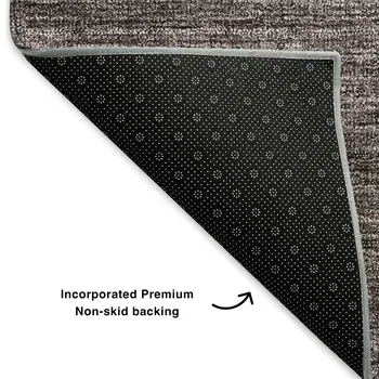 9' X 12' Gray And Brown Ombre Washable Area Rug With UV Protection