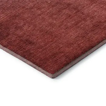 8' X 10' Navy Blue And Red Ombre Washable Area Rug With UV Protection