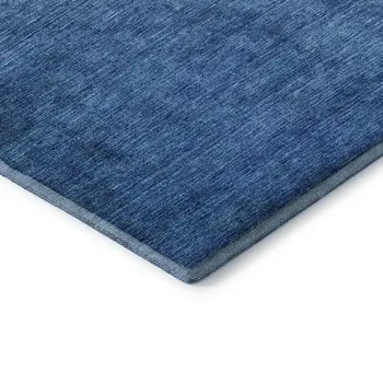 5' X 8' Olive Green And Blue Ombre Washable Area Rug With UV Protection