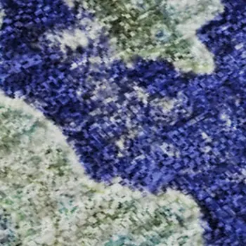 5' X 8' Green Blue And Ivory Abstract Washable Area Rug With UV Protection