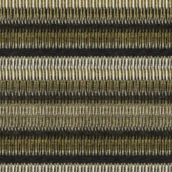 10' X 14' Brown Black And Ivory Striped Washable Area Rug With UV Protection