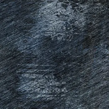 3' X 5' Blue Black And Gray Abstract Washable Area Rug With UV Protection