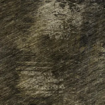 10' X 14' Chocolate Gray And Charcoal Abstract Washable Area Rug With UV Protection