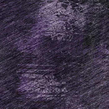 8' X 10' Purple Gray And Ivory Abstract Washable Area Rug With UV Protection