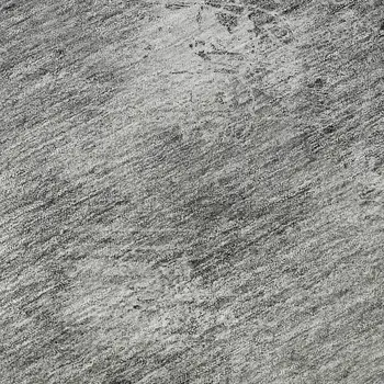 8' X 10' Silver And Gray Abstract Washable Area Rug With UV Protection