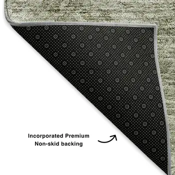 10' X 14' Taupe Ivory And Gray Abstract Washable Area Rug With UV Protection