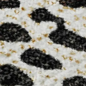 3' X 5' Beige And Ivory Diamond Washable Area Rug With UV Protection