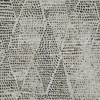 10' X 14' Gray And Black Diamond Washable Area Rug With UV Protection