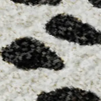 3' X 5' Ivory And Charcoal Diamond Washable Area Rug With UV Protection